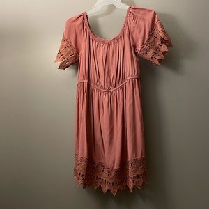Rose colored dress